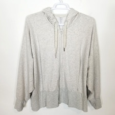 Athleta Women Plus Balance Full Zip Hooded Sweatshirt Sz 3X Gray Casual Athletic