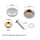 <!--F#f_0-->5Pc Mirror Fixing Nails Copper Screw Cap Polished Chrome Decorative Mirror Nails<!--F/-->