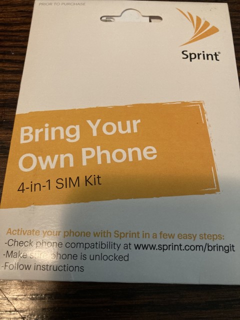Boost Mobile 4 In 1 SIM Card Activation Kit Supports All PHONES For 