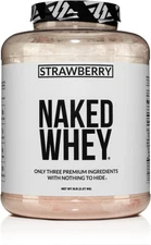 Strawberry Whey Protein - All Natural Grass Fed Whey Protein Powder + Dried Stra