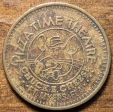 1981 Fort Myers, Florida FL Chuck E. Cheese Pizza Time Theatre Amusement Token