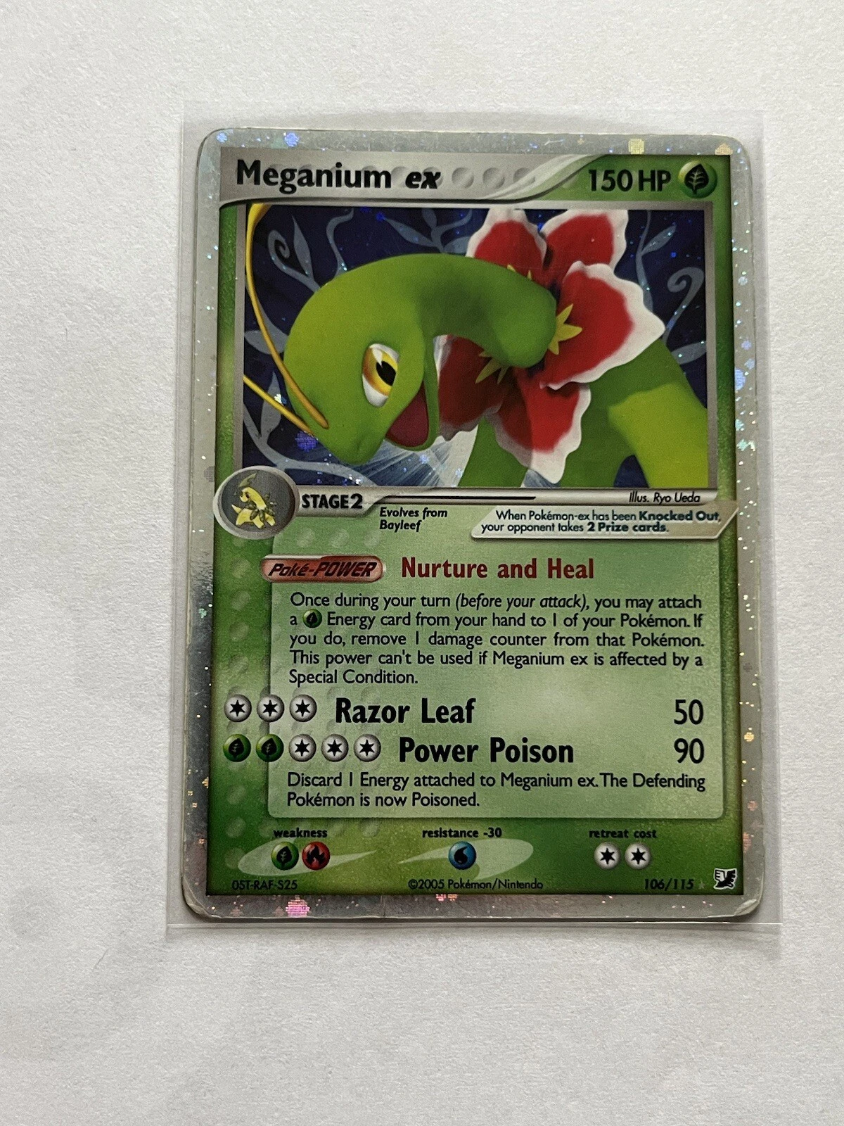 Deal for Pokemon TCG: 2005 EX Unseen Forces Meganium ex 106/115 LP