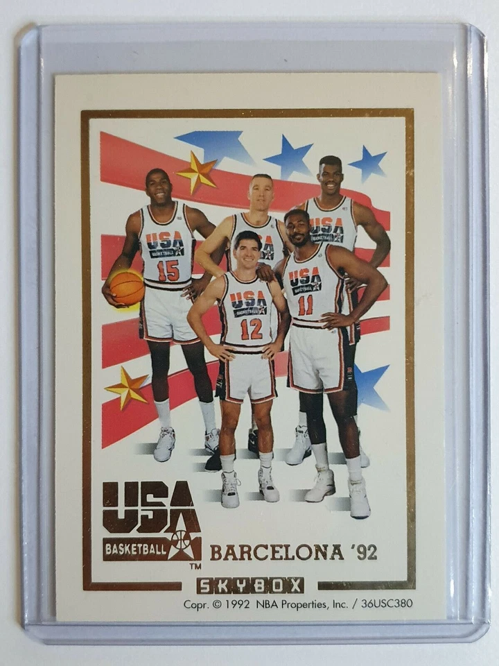 Skybox Dream Team Barcelona 1992 EE. UU. Juego de 3 piezas - JUEGO COMPLETO con Jordan + Magic Foto 4 de 4
