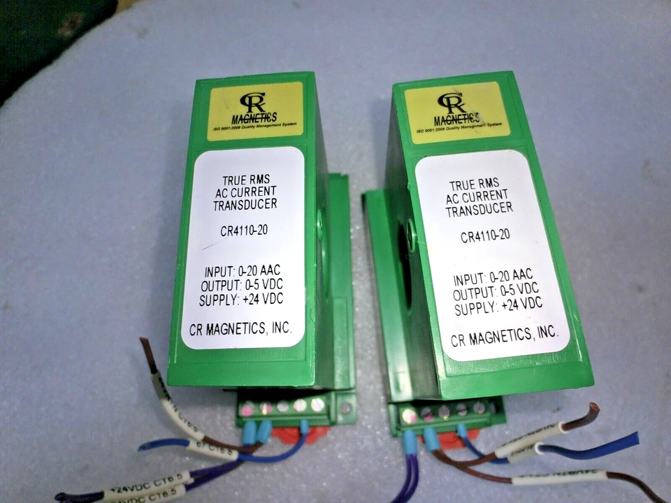 Lot of 2 CR Magnetics CR4110-20 True RMS AC Current Transducer,Used,US_,96358 - Image 2 of 4