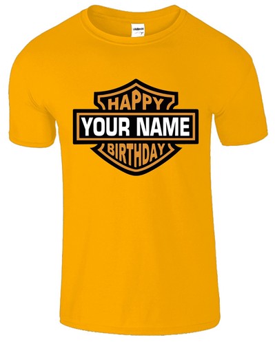 Camiseta Personalizada Feliz Cumpleaños Personalizada Para Hombre Informal EE. UU. Divertida Fiesta Regalo Nueva - Imagen 7 de 13