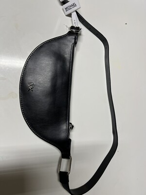Michael Kors Black Belt Bag - Genuine Leather - S/M - NWT Michael Kors Genuine Leather Reversible Belt Bag Black Sizes  main image 3