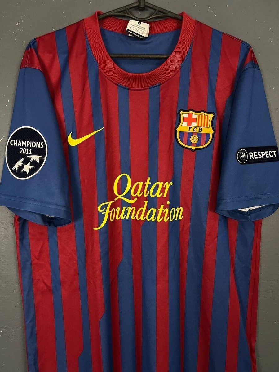 UEFA MEN'S FC BARCELONA 2011/2012 MESSI #10 FOOTBALL SOCCER SHIRT