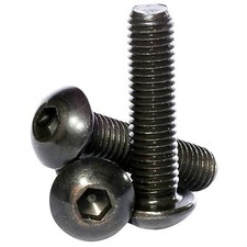 Image of M2.5 / 2.5mm High Tensile 10.9 Socket Button Head Screws Black Self Colour Bolts