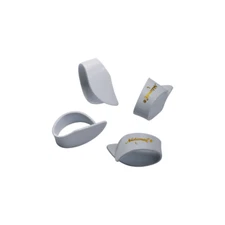 D'Addario National Celluloid Thumb Picks; large white 4-Pack
