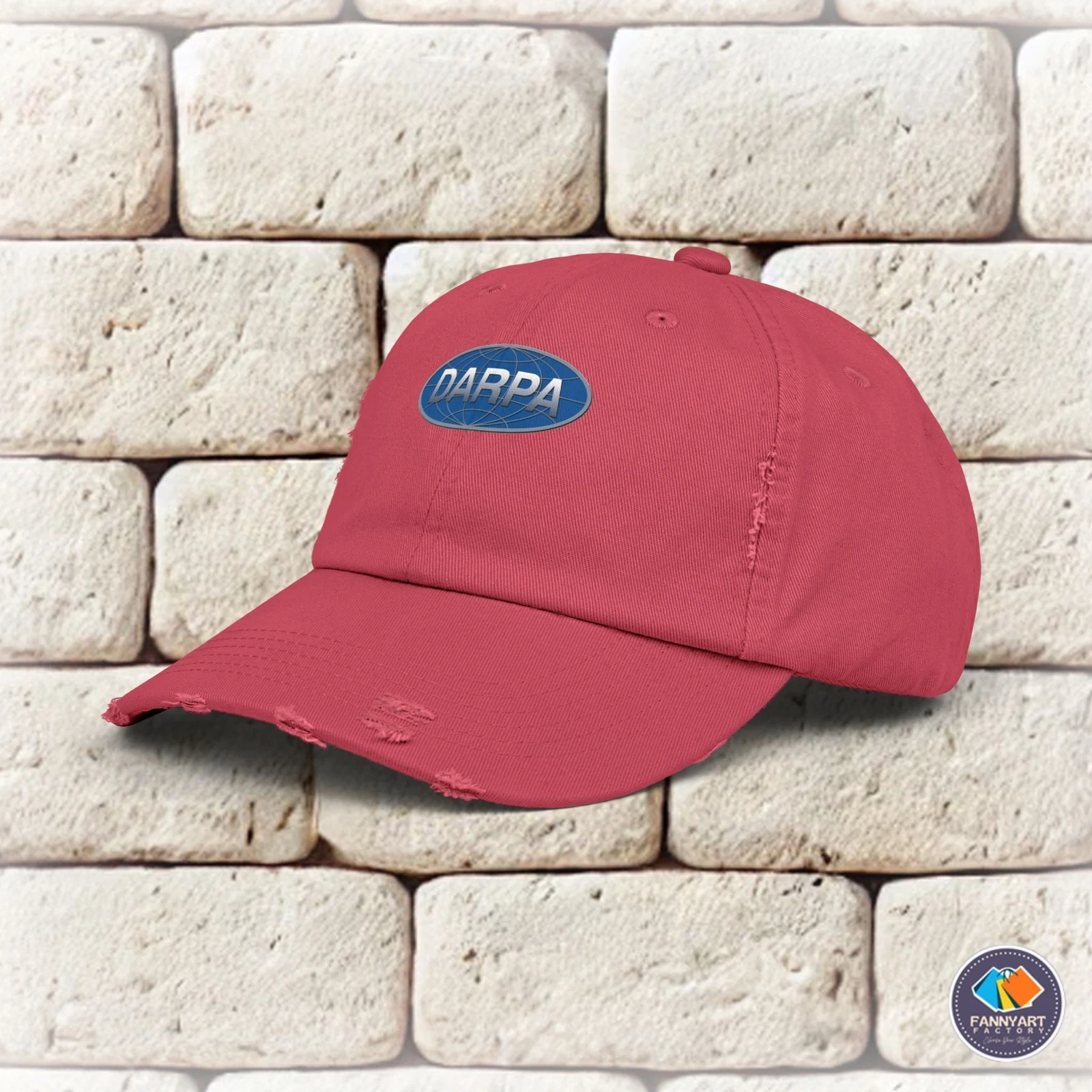 DARPA Emblem Unisex Distressed Cap