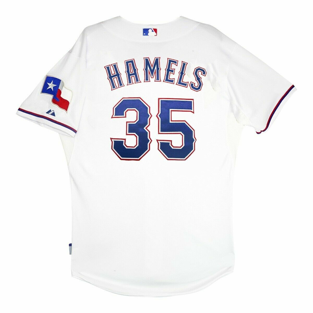 Mlb Pitcher Cole Hamels Rangers Jersey Majestic AUTHENTIC 40