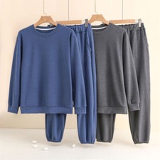 Men Two Pieces Outfits Long Sleeve Sweatshirt Trousers Casual Tracksuit Sets