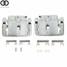 Pair Front Brake Caliper w/Bracket For Chevy Silverado 1500 GMC Sierra Yukon