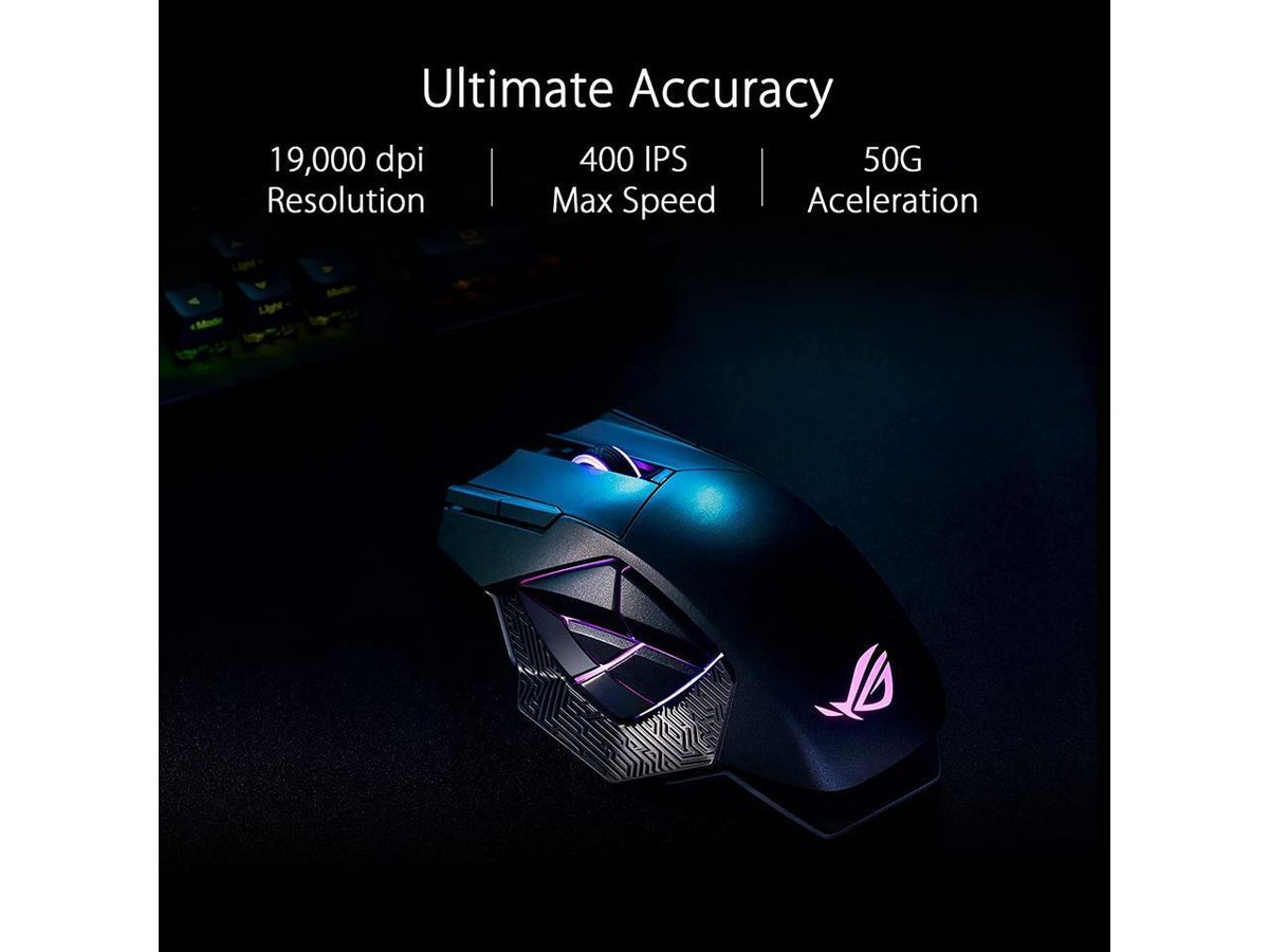 ASUS ROG Spatha X Wireless Gaming Mouse (Magnetic Charging Stand
