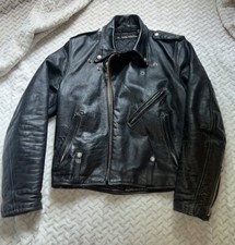 Giacca Moto Pelle Uomo AMF Harley Davidson Vintage Vedi Misure Taglia