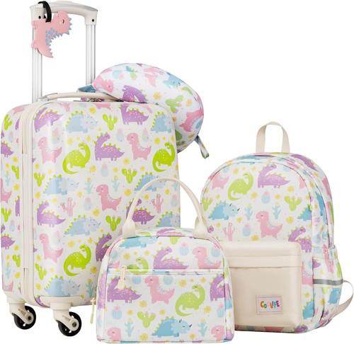 Kid’s Luggage Set 5 Piece Suitcase Set 16’’ Carry on Hardside Spinner Toddler