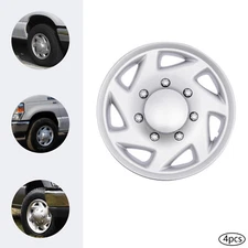 4 NEW For 99-18 Ford Econoline E250 E350 E450 Hubcap Silver Van Full Wheel Cover