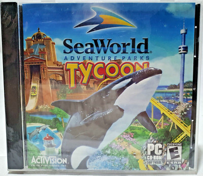 SeaWorld Adventure Parks Tycoon PC CD-ROM in Jewel Case NEW Factory Sealed