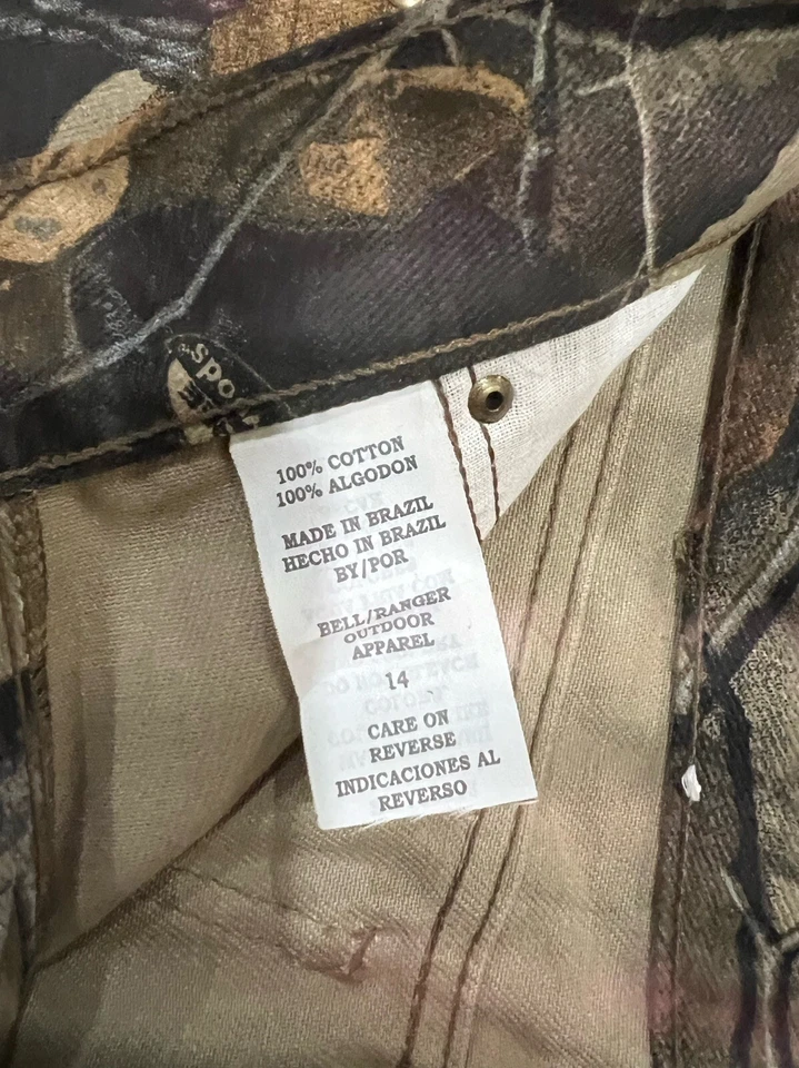 Ranger Realtree Camo Cotton Pockets Youth Size 14, Hunting, Boys, Missing Button - Image 3 of 4