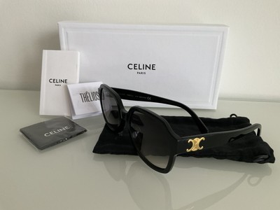 CELINE TRIOMPHE  Sonnenbrille Schwarz Top