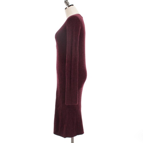 ATM NWT Long Sleeve Sweater Dress Size Small in Burgundy Red Poly/Wool Blend - Picture 6 of 9