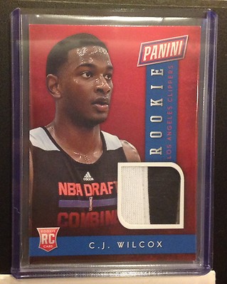 C J Wilcox #BK3 Clippers RC - 2013/14 2014 National Panini Rookie Trikot Hemd