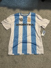 Argentina Lionel Messi #10 soccer jersey AFA Offically Liscensed Size XL NWT