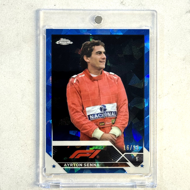 2023 Topps Chrome Sapphire Formula 1 F1 AYRTON SENNA Image Variation Sp