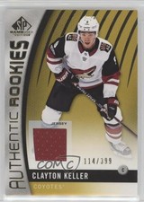 2017 SP Game Used Authentic Rookies Gold Jersey 114/399 Clayton Keller #100 4p5