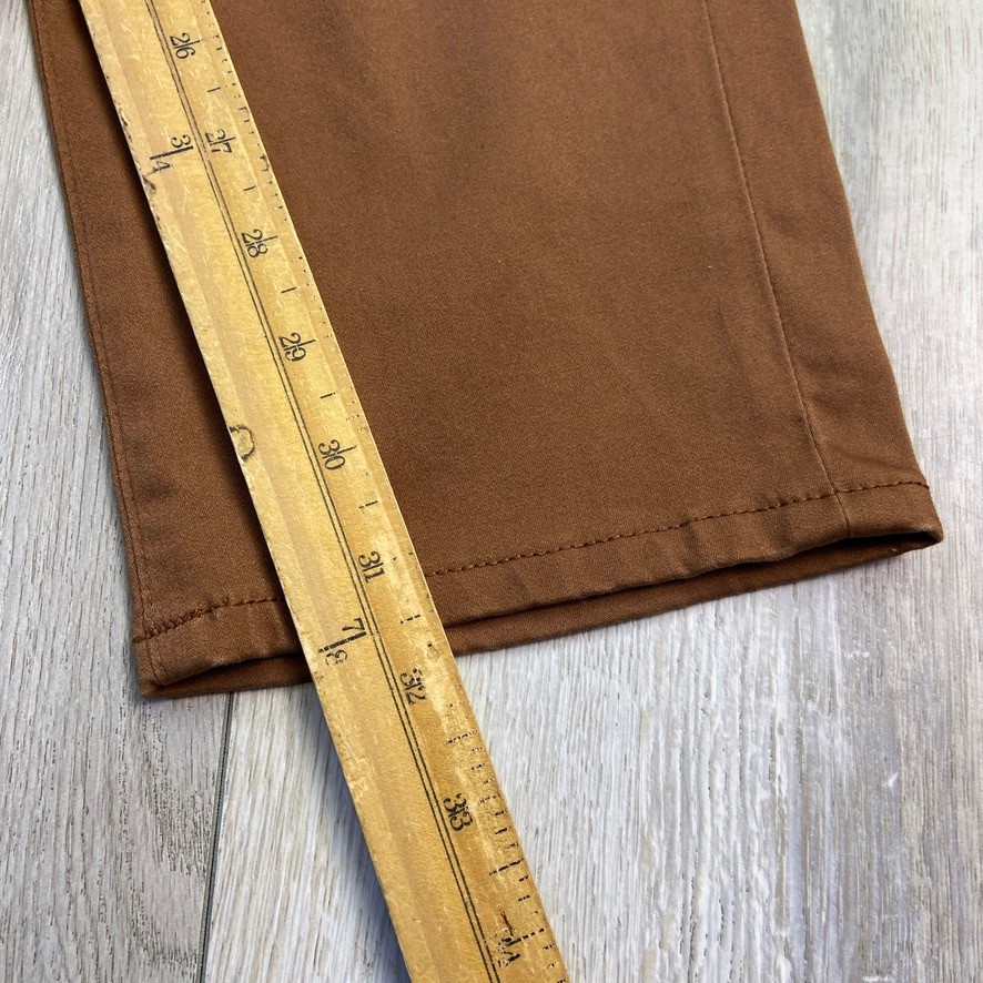 Uniqlo Ultra Stretch Skinny Fit Jeans Mens Large Brown Stretch Drawstring 34x32 thumbnail 5