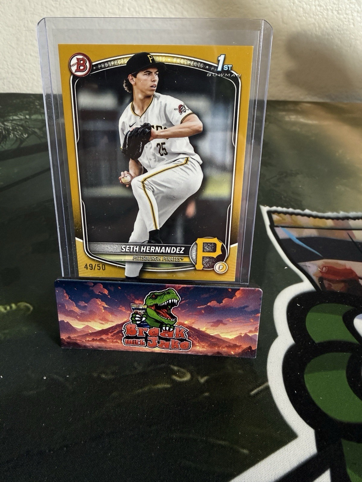 2025 Bowman Draft SETH HERNANDEZ 1ST Gold Paper /50 Pittsburgh Pirates