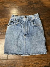 JC Penny Vintage Girls Denim Miniskirt Size 8 Made In USA