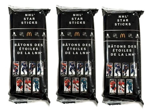 SEALED NHL McDonalds Star Sticks Canada Blind box 2026 set of 3 Celebrini Makar.