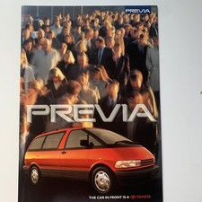 Toyota Previa, Sales Brochure From July 1998