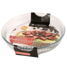 Ambition Kuchenform Tarte Teig Backform Tarteform 26 cm Hartglas Rund