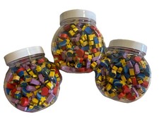 Lot Of 3 Mini Erasers for Kids Bulk, 250 PCS School Fun Pencil Globe Craft Resin