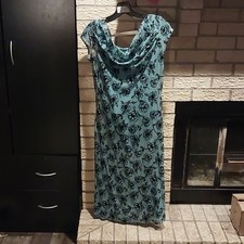 Weissman Girls MA Blue Dance Dress Nylon Spandex Polyester RN 64830