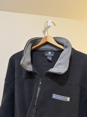 Givenchy Activewear Black Fleece 1/4 Zip Pullover Mens Size L