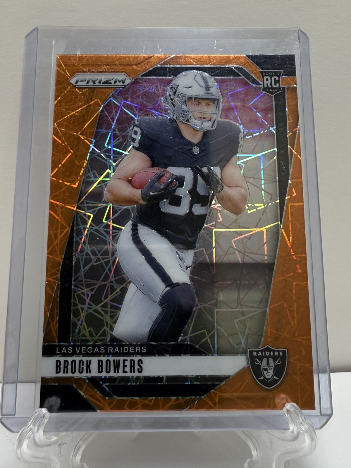 2024 Panini Prizm - Rookies Brock Bowers #315 Lazer Prizm (RC)