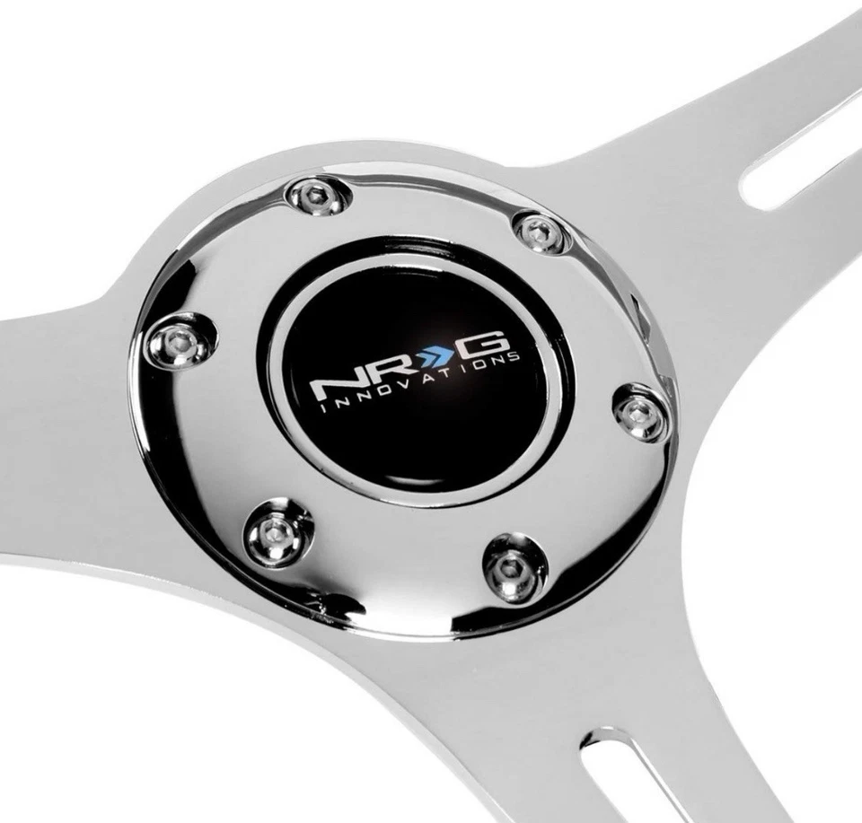 Volante rosa y cromado NRG y accesorio de liberación rápida universal nuevo Foto 4 de 4