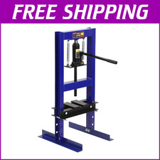 6 Ton Hydraulic Shop Press Garage Floor Benchtop Press Adjustable Table Height