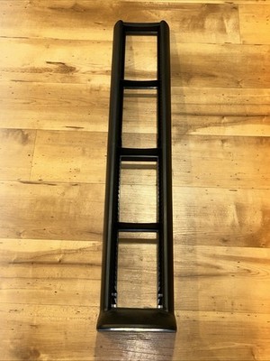Fellowes 75 CD Tower Rack Holder Display 1990s Black Rigid Plastic 40'' Media