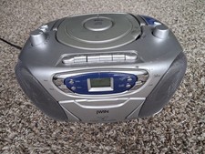JWIN JX-CD472D Portable CD MP3 Cassette Player AM/FM Radio Boombox Tested Works