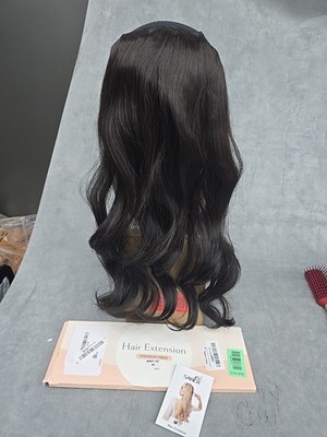 Sarla Halo Hair Extensions 18'' AM01 Brown Wavy