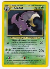 Crobat 04/64 Holo Rare Neo Revelation Pokemon Holo Lightly Played