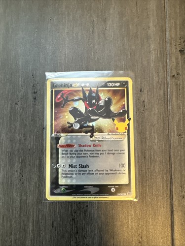 Pokemon TCG Greninja Gold Star Celebrations Promo SWSH144 — Near