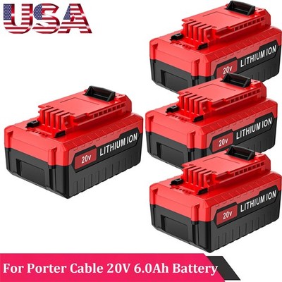 1-4PACK 20V For Porter Cable PCC681L 20V 6.0Ah MAX Lithium-Ion Battery PCC685L