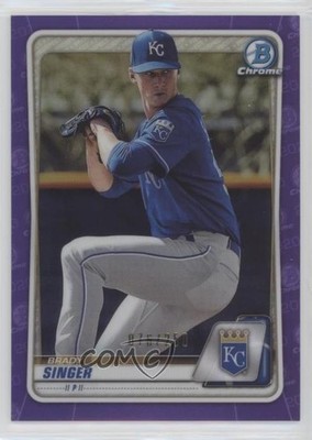 2020 Bowman Chrome Prospects Purple Refractor 76/250 Brady Singer #BCP-42 n1u