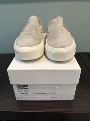 COMMON PROJECTS Men’s ‘Suede Leather Slip-On Sneakers’ Grey 43 / 10 US $500+ - Image 1 of 4