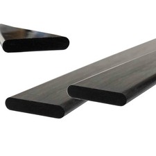   Flat Carbon Fiber RODS - 4mm x 2mm x 1000mm   Pultruded Flat Solid Rod - Bl...